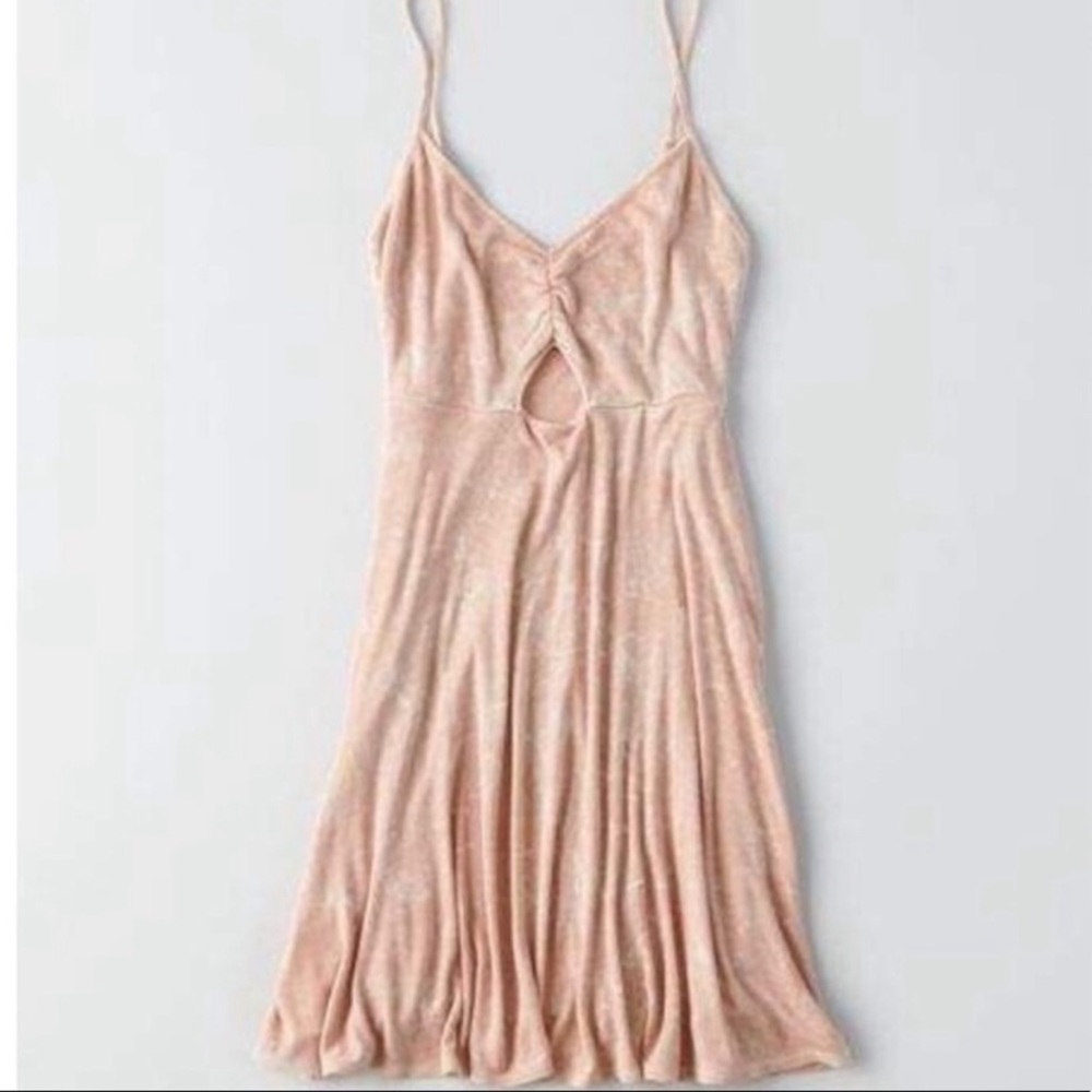 American Eagle Pale Pink Cut Out Dress
